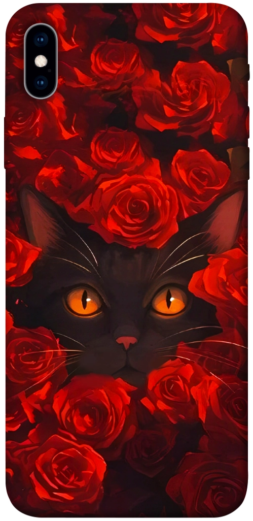 Чехол Rose cat для iPhone XS Max