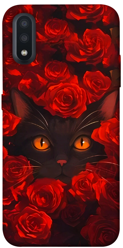 Чехол Rose cat для Galaxy A01