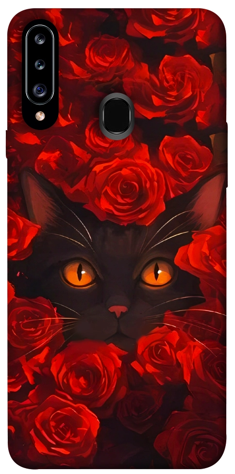 Чехол Rose cat для Galaxy A20s (2019)