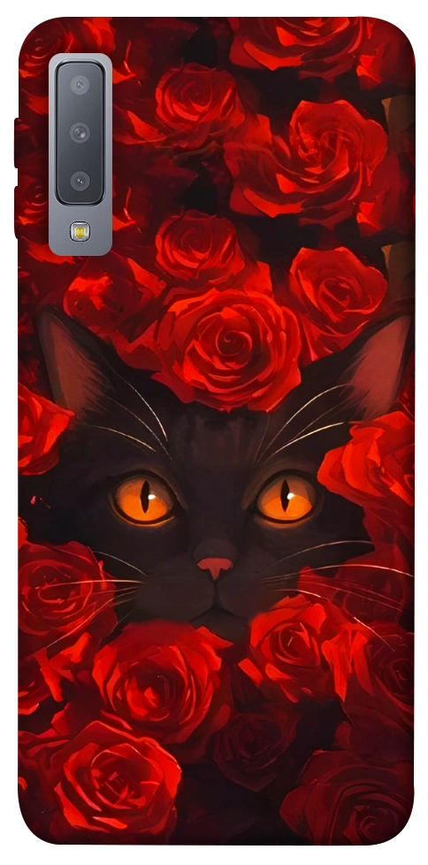 Чехол Rose cat для Galaxy A7 (2018)