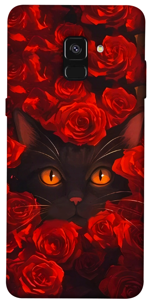 Чехол Rose cat для Galaxy A8 (2018)