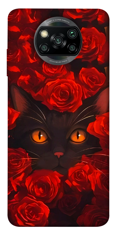 Чехол Rose cat для Xiaomi Poco X3 NFC