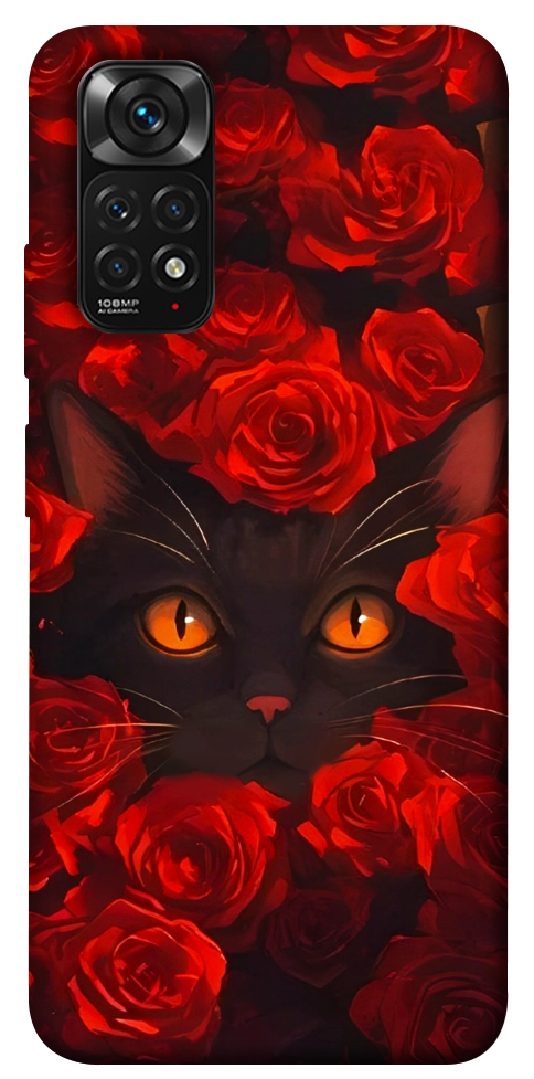 Чехол Rose cat для Xiaomi Redmi Note 11 (Global)