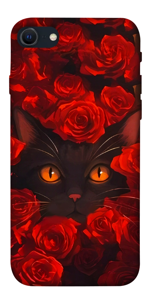 Чехол Rose cat для iPhone SE (2022)