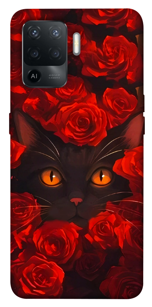 Чехол Rose cat для Oppo Reno 5 Lite