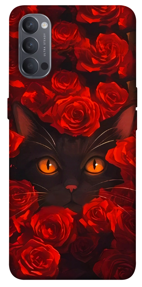 Чехол Rose cat для Oppo Reno 4