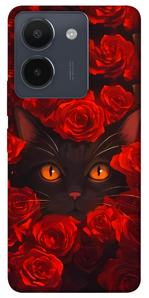 Чохол Rose cat для Vivo Y36