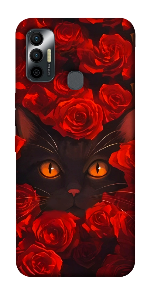 Чехол Rose cat для TECNO Spark 7