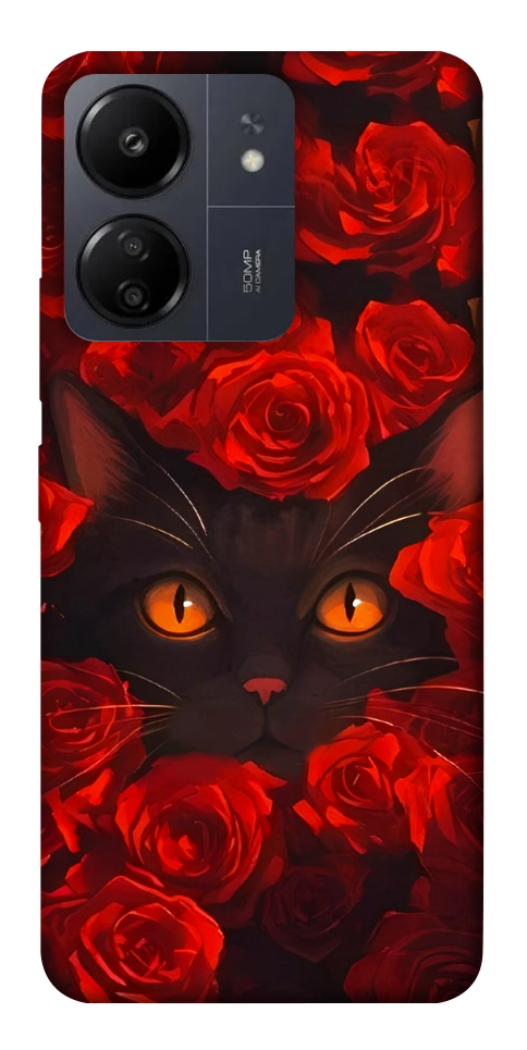 Чехол Rose cat для Xiaomi Poco C65