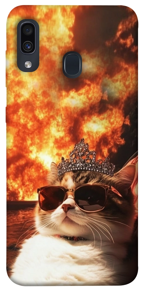 Чехол Cat explosion для Galaxy A30 (2019)