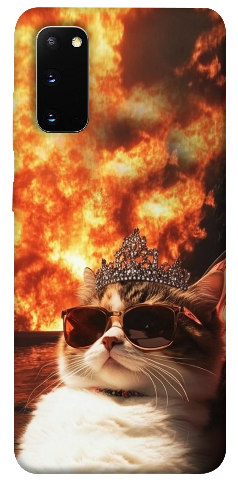 Чехол Cat explosion для Galaxy S20 (2020)