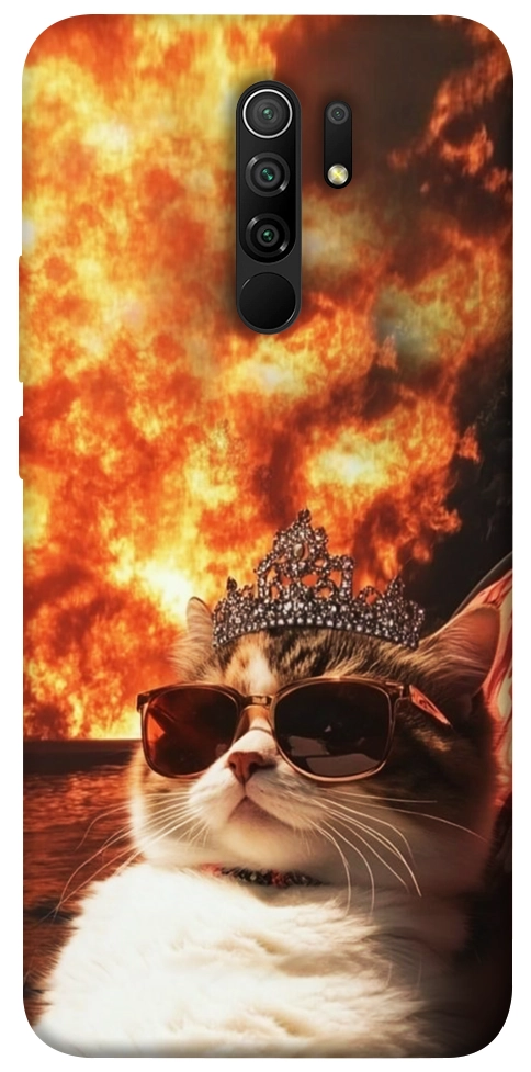 Чехол Cat explosion для Xiaomi Redmi 9