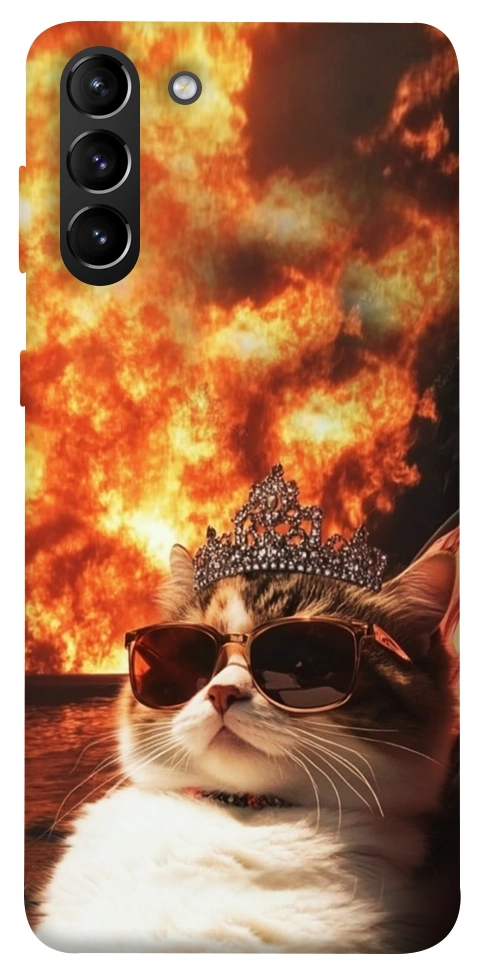 Чехол Cat explosion для Galaxy S21+