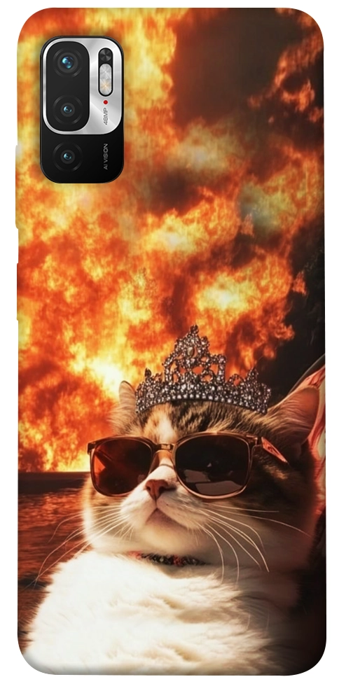 Чехол Cat explosion для Xiaomi Redmi Note 10 5G