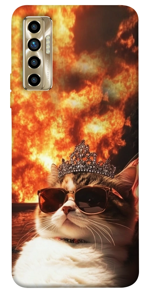 Чехол Cat explosion для TECNO Camon 17P