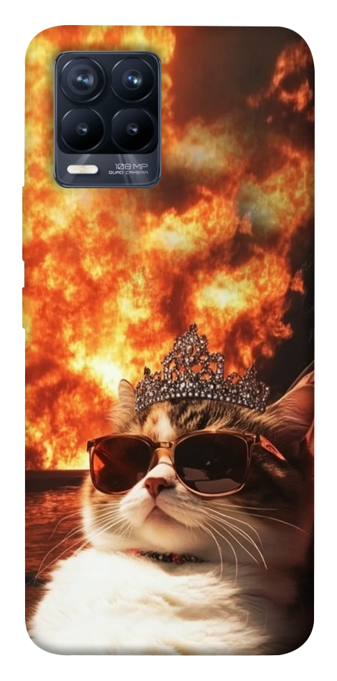 Чехол Cat explosion для Realme 8