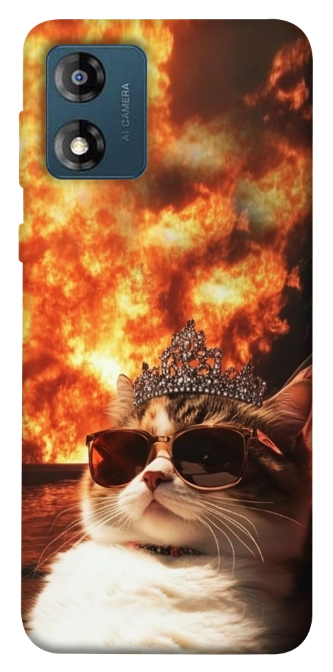 Чехол Cat explosion для Motorola Moto E13