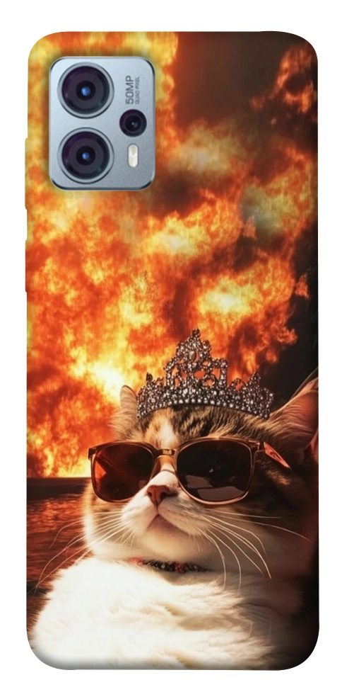 Чехол Cat explosion для Motorola Moto G23