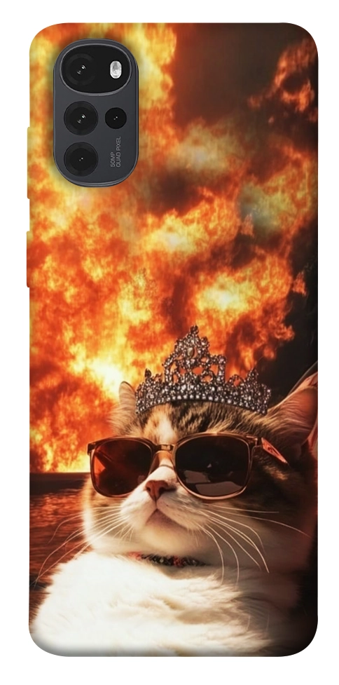 Чехол Cat explosion для Motorola Moto G22