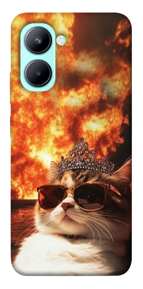 Чехол Cat explosion для Realme C33