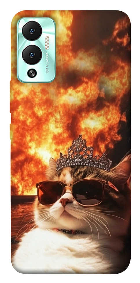 Чехол Cat explosion для Infinix Hot 12 Play