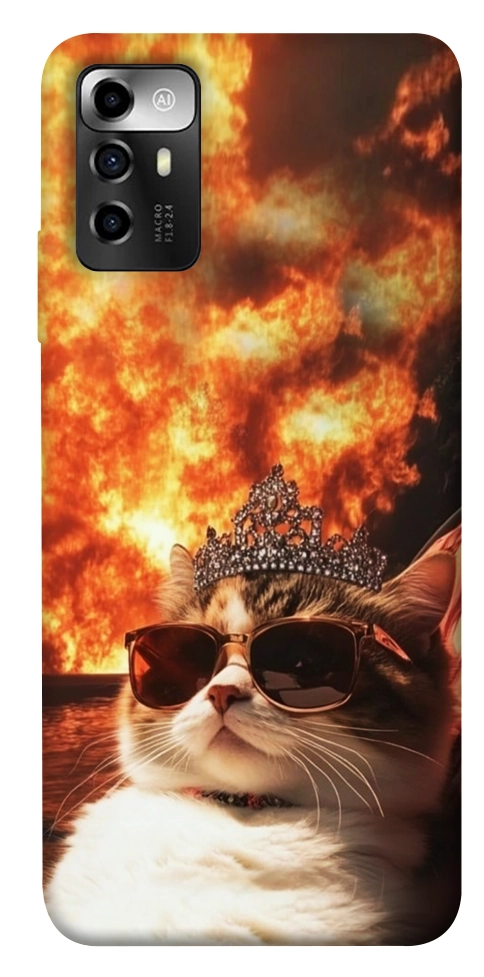 Чехол Cat explosion для ZTE Blade A72