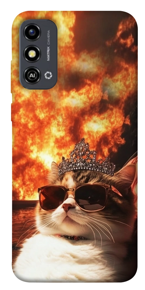 Чехол Cat explosion для ZTE Blade A53