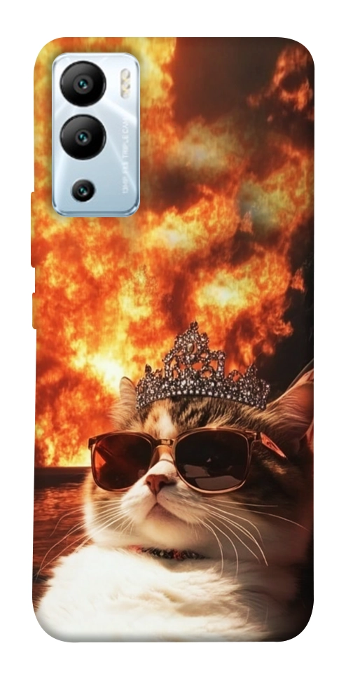 Чехол Cat explosion для Infinix Hot 12i