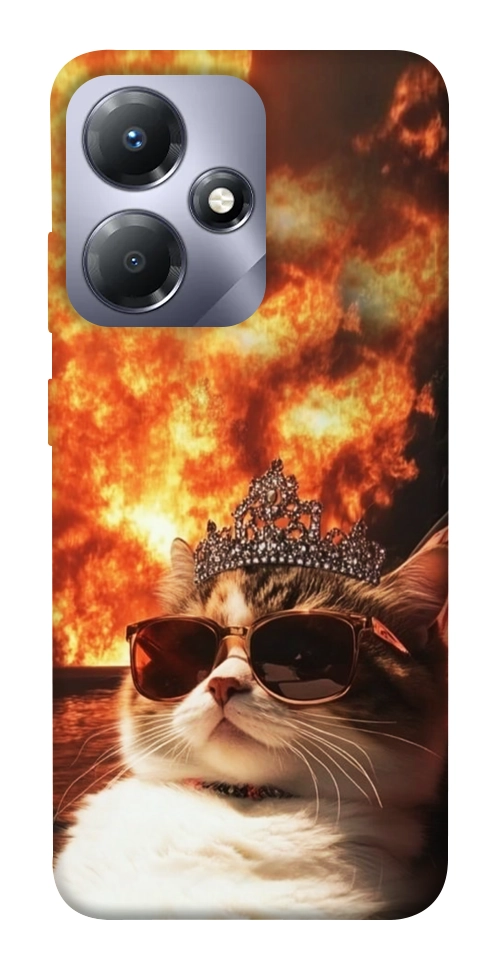 Чехол Cat explosion для Infinix Hot 30i