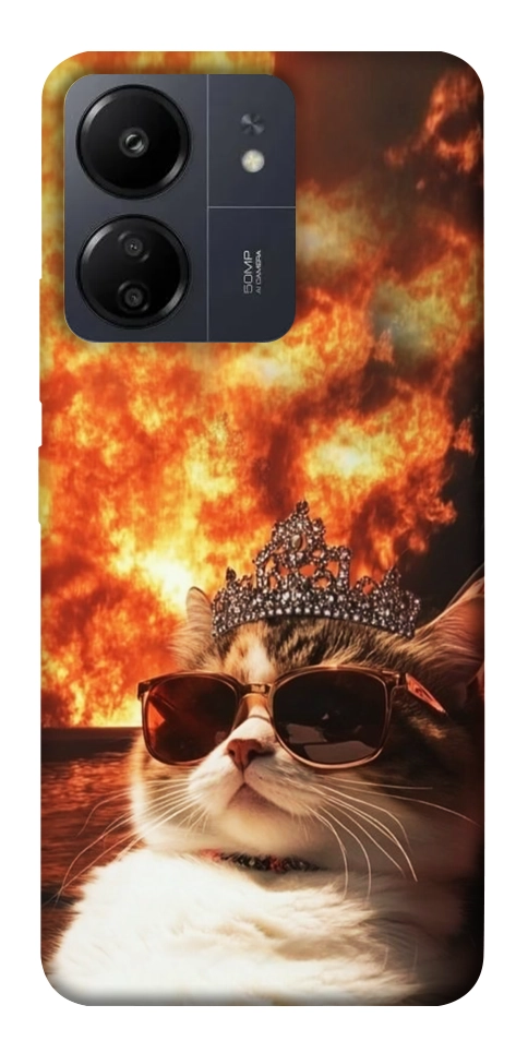 Чехол Cat explosion для Xiaomi Poco C65