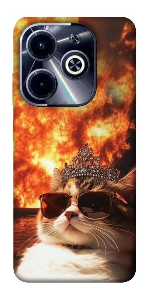 Чехол Cat explosion для Infinix Hot 40i