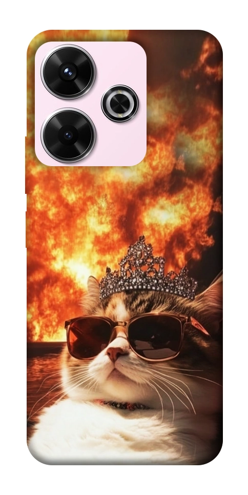 Чехол Cat explosion для Xiaomi Redmi 13 4G