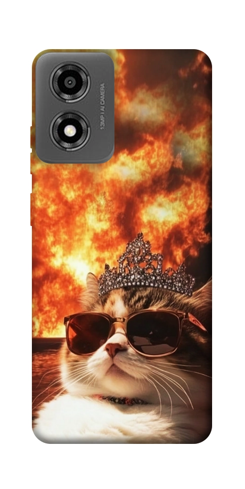 Чехол Cat explosion для Motorola Moto E14