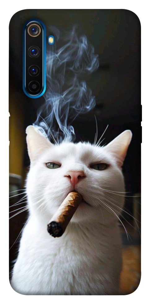 Чехол Cat cigar для Realme 6 Pro