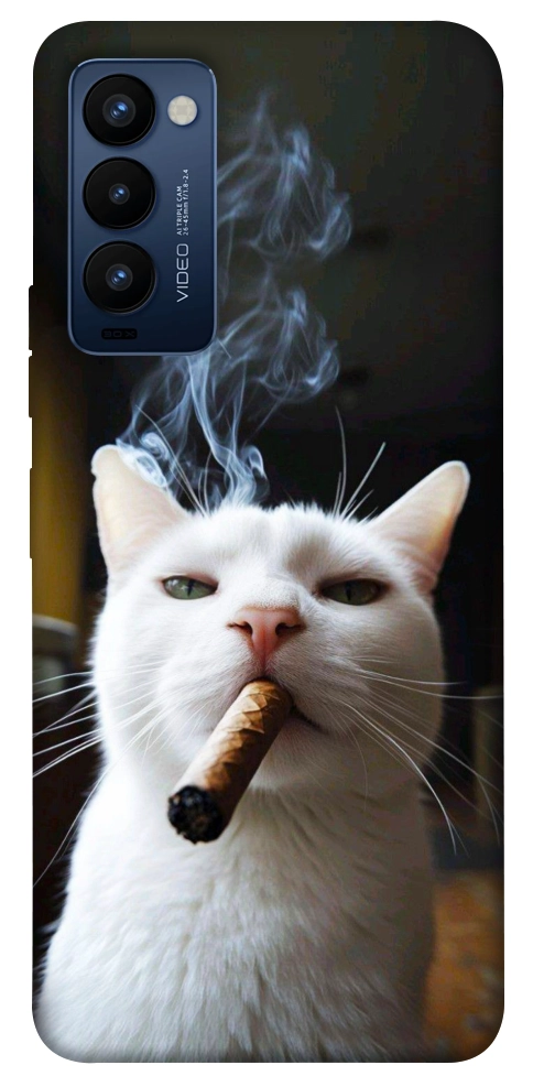 Чохол Cat cigar для TECNO Camon 18