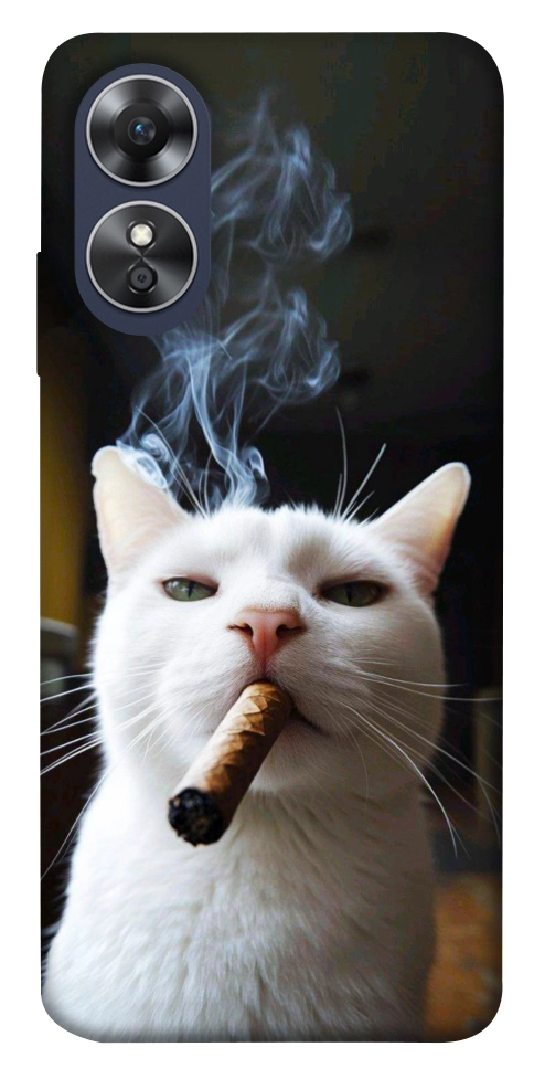 Чехол Cat cigar для Oppo A17