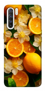 Чехол Лимоны и цветы для Oppo Reno 3