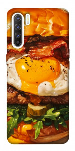 Чехол Вкусный бургер для Oppo Reno 3