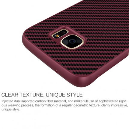 Фото Карбоновая накладка Nillkin Synthetic Fiber series для Samsung G935F Galaxy S7 Edge в магазине vchehle.ua