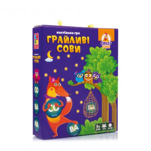 Дитяча настільна гра "Гуйливі сови, бачу слово!"