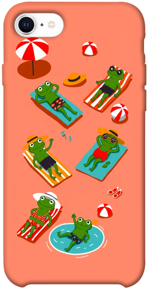 Чохол Summer frogs для iPhone SE (2020)
