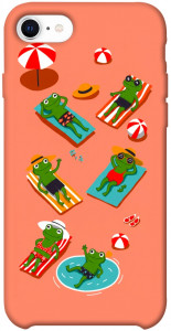 Чехол Summer frogs для iPhone SE (2020)