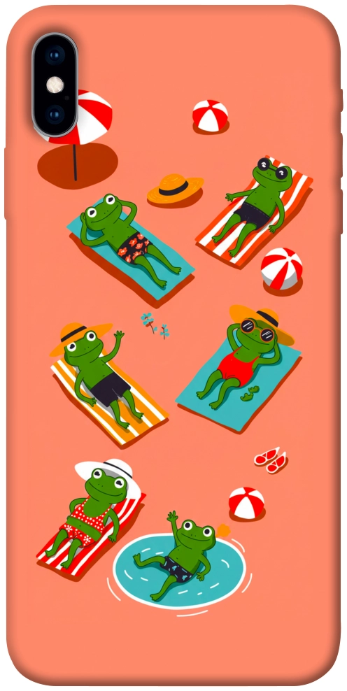 Чохол Summer frogs для iPhone X