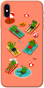 Чехол Summer frogs для iPhone X
