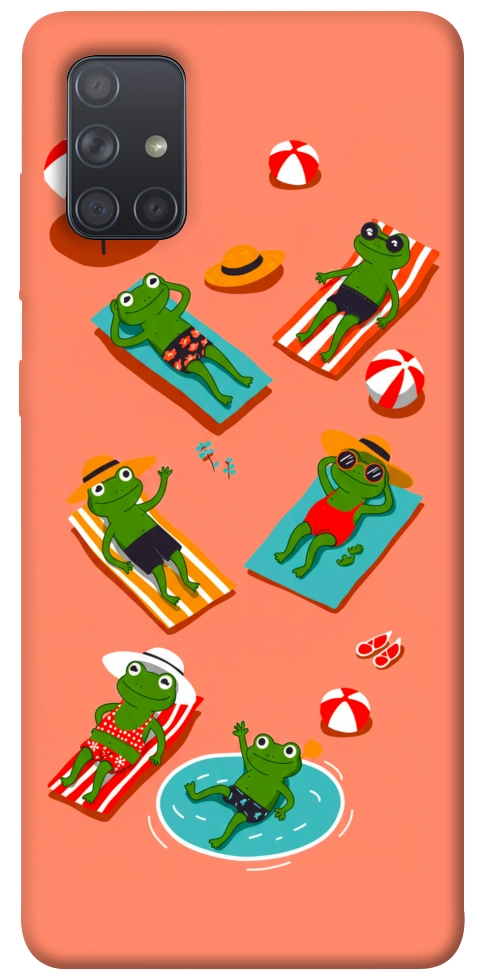 Чехол Summer frogs для Galaxy A71 (2020)