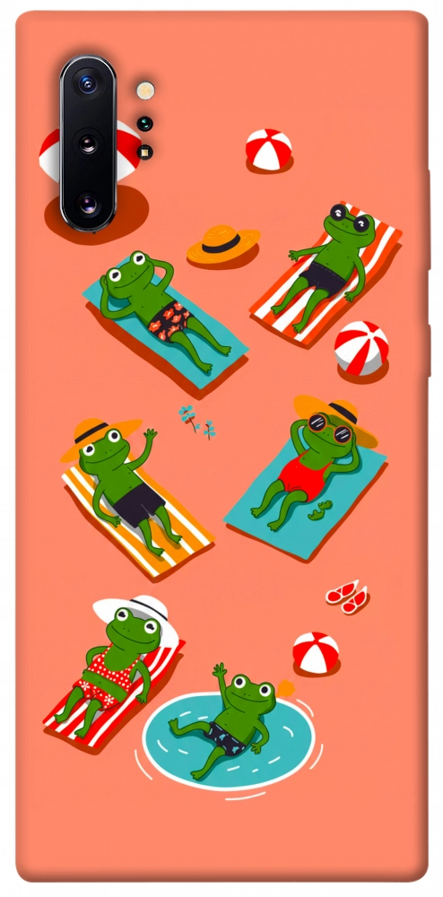 Чехол Summer frogs для Galaxy Note 10+ (2019)