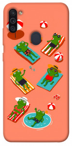 Чехол Summer frogs для Galaxy M11 (2020)