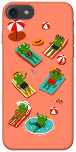 Чехол Summer frogs для iPhone 8 (4.7")