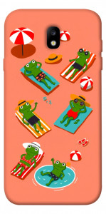 Чехол Summer frogs для Galaxy J7 (2017)