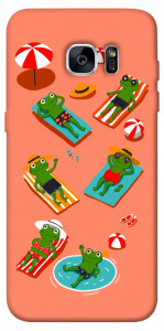 Чехол Summer frogs для Galaxy S7 Edge